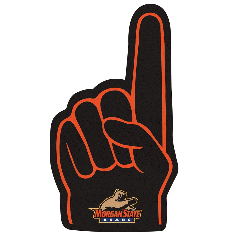 Morgan State Bears – RealBig Foam Finger Collection – Official NCAA – Reusable Vinyl Wall Decals
