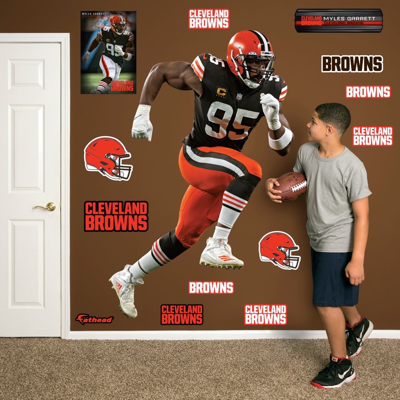 Myles Garrett – RealBig Collection – Official NFL – Cleveland Browns – Reusable Vinyl Wall Decals #2