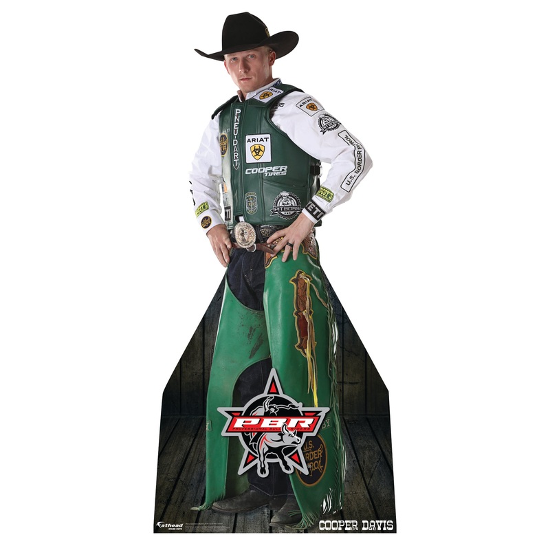 PBR: Cooper Davis Life-Size   Foam Core Cutout  – Officially Licensed Pro Bull Riding    Stand Out