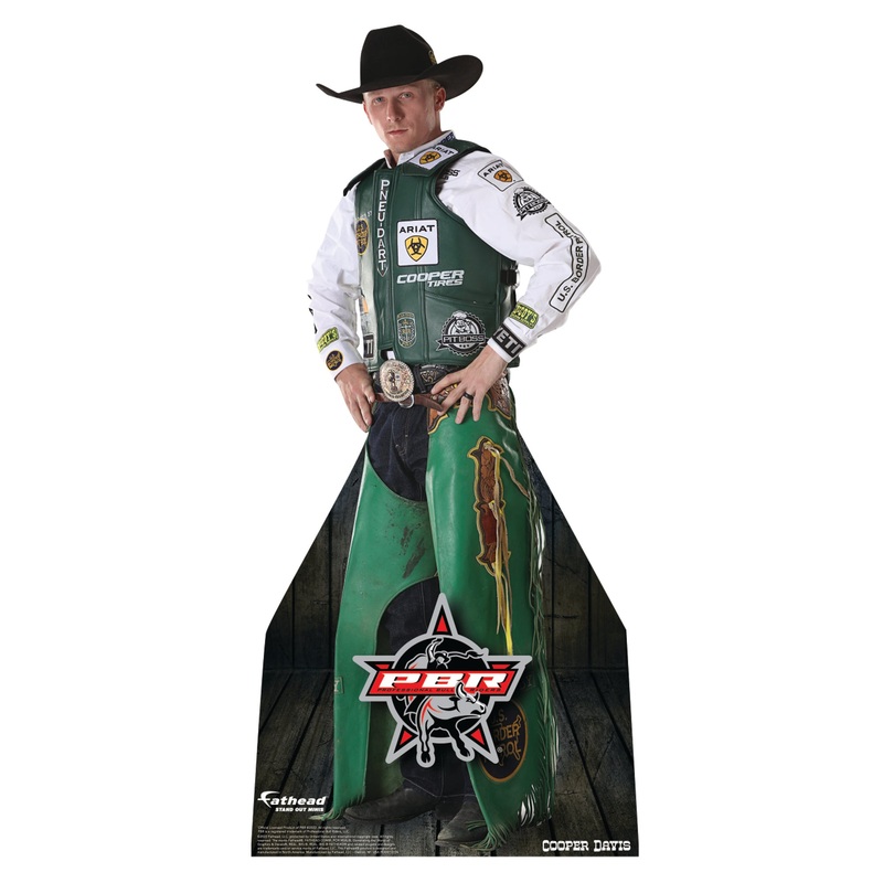 PBR: Cooper Davis Mini   Cardstock Cutout  – Officially Licensed Pro Bull Riding    Stand Out