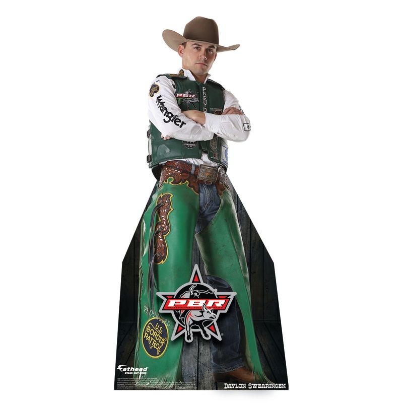 PBR: Daylon Swearingen Mini   Cardstock Cutout  – Officially Licensed Pro Bull Riding    Stand Out