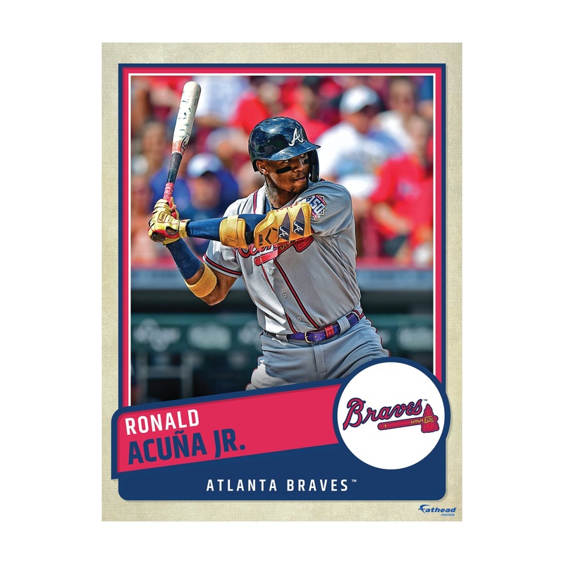 Ronald Acua Jr. – Peel & Stick Poster – Official MLB – Atlanta Braves – Reusable Vinyl Wall Decal #2