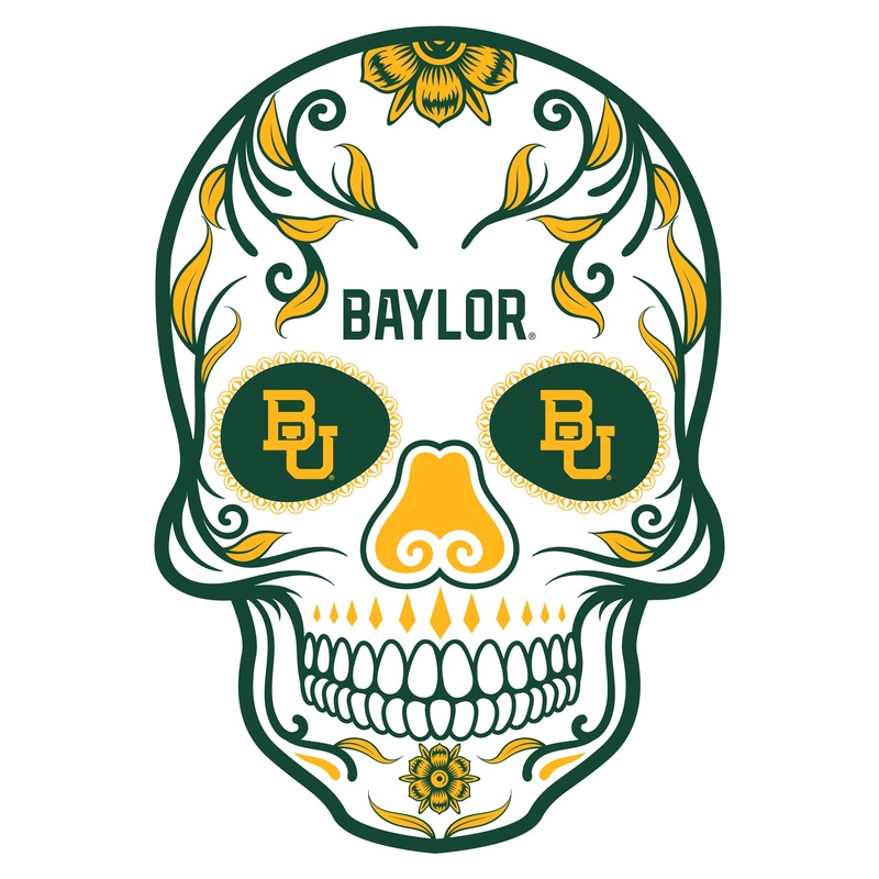 Skull – Big Head – Official NCAA – Baylor Bears – Foam Core Cutout
