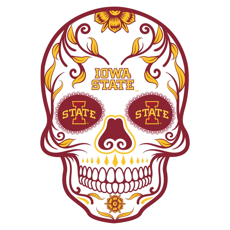 Skull – Big Head – Official NCAA – Iowa State Cyclones – Foam Core Cutout