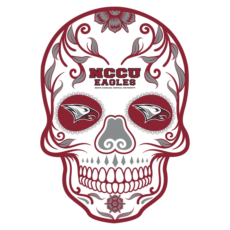 Skull – Big Head – Official NCAA – North Carolina Central Eagles – Foam Core Cutout