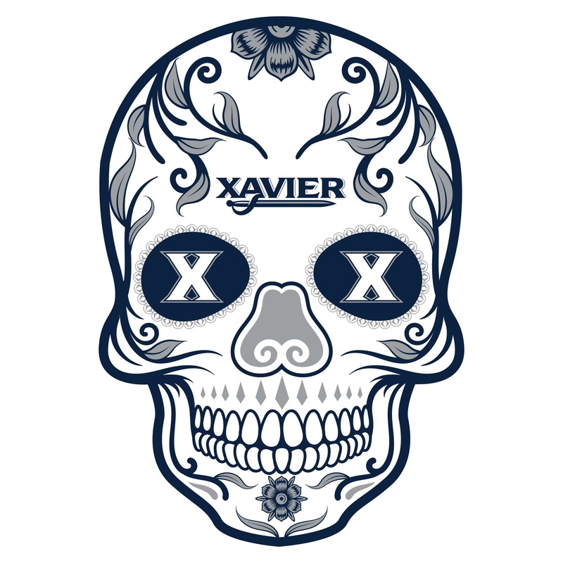 Skull – Big Head – Official NCAA – Xavier Musketeers – Foam Core Cutout