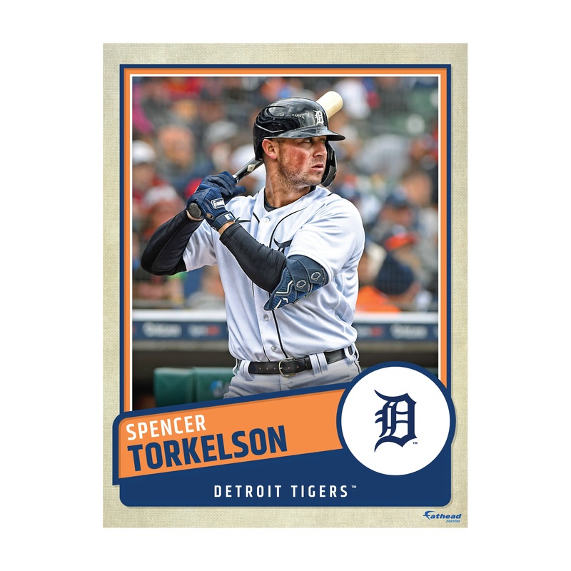 Spencer Torkelson – Peel & Stick Poster – Official MLB – Detroit Tigers – Reusable Vinyl Wall Decal