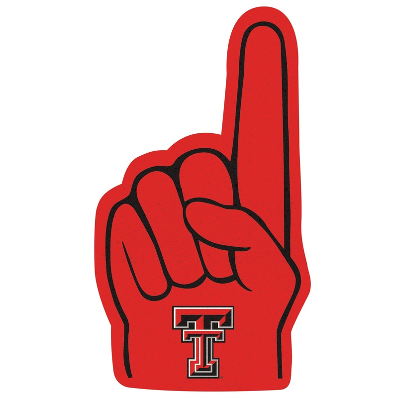 Texas Tech Red Raiders – RealBig Foam Finger Collection – Official NCAA – Reusable Vinyl Wall Decals