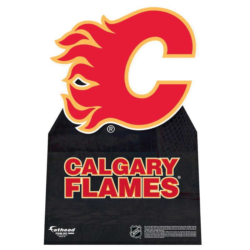 Calgary Flames Logo – Mini Stand Out – Official NHL – Cardstock Cutout