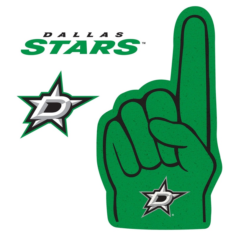 Dallas Stars – RealBig Foam Finger Collection – Official NHL – Reusable Vinyl Wall Decals