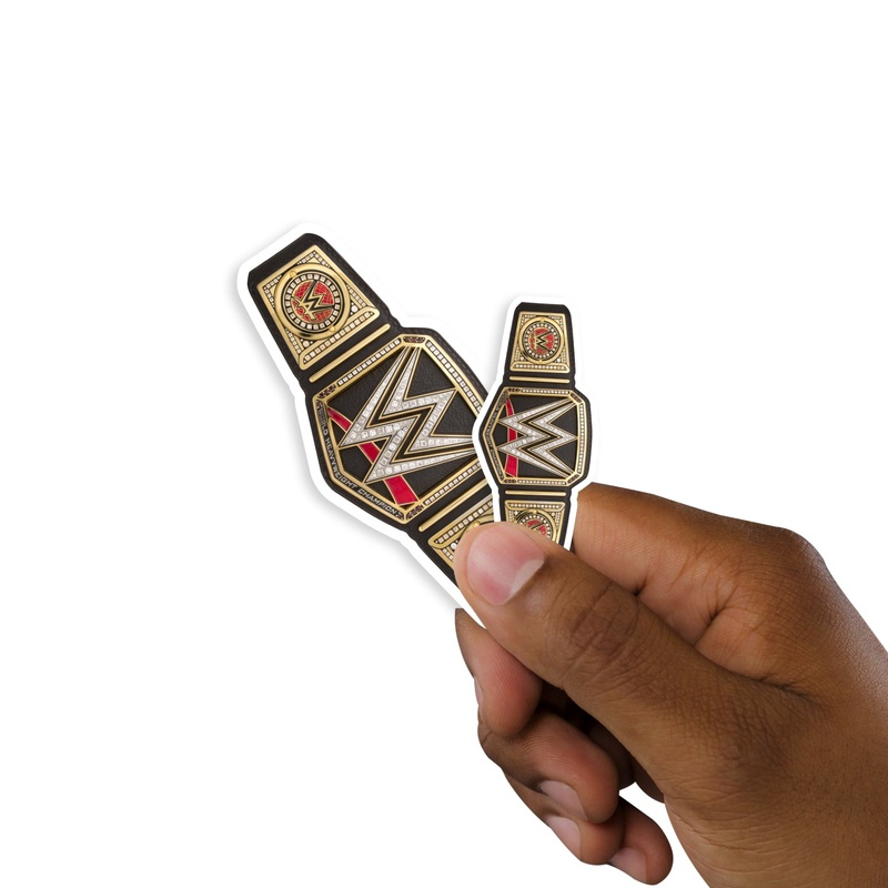 Heavyweight Title – 5 Minis (Mixed Sizes) – Official WWE – Reusable Vinyl Decals