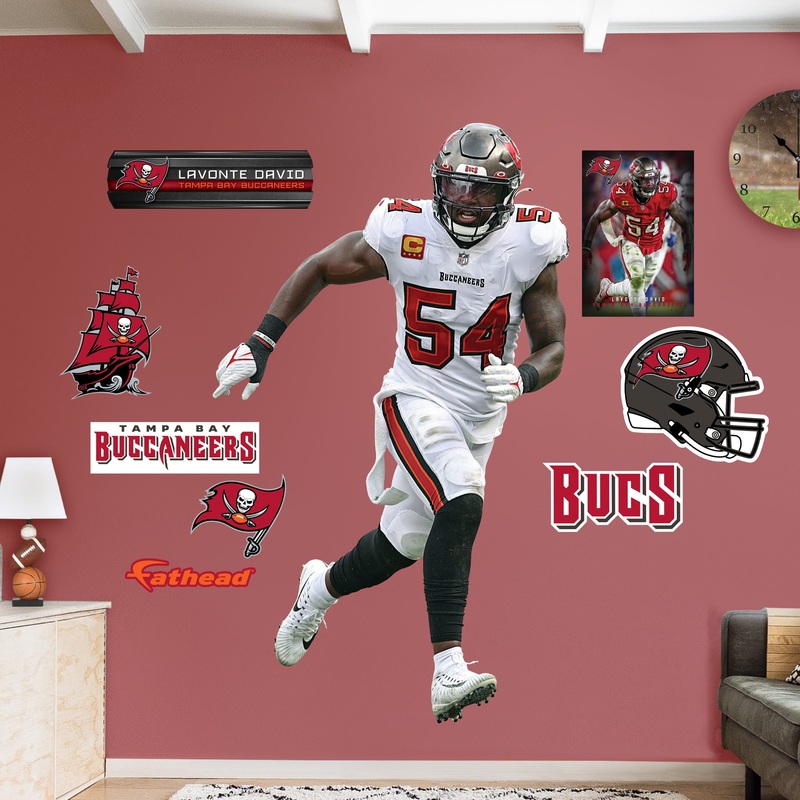 Lavonte David – RealBig Collection – Official NFL – Tampa Bay Buccaneers – Reusable Vinyl Wall Decals