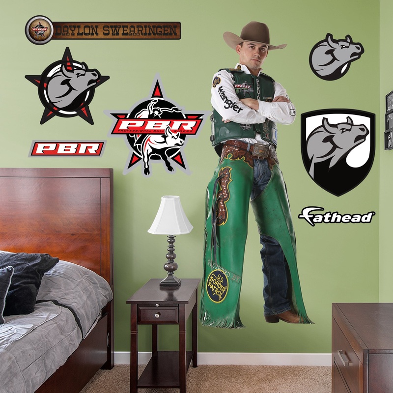 PBR: Daylon Swearingen RealBig        – Officially Licensed Pro Bull Riding Removable     Adhesive Decal