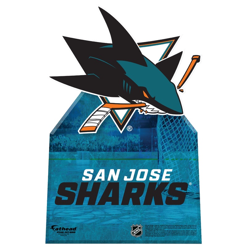 San Jose Sharks Logo – Mini Stand Out – Official NHL – Cardstock Cutout