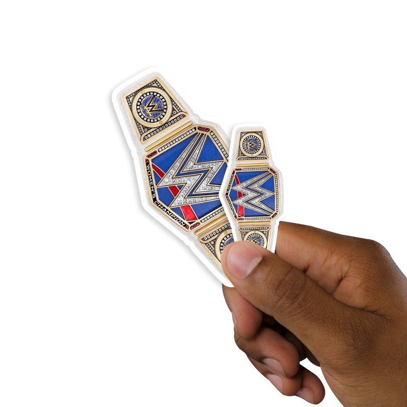 Smackdown Women’s Title – 5 Minis (Mixed Sizes) – Official WWE – Reusable Vinyl Decals