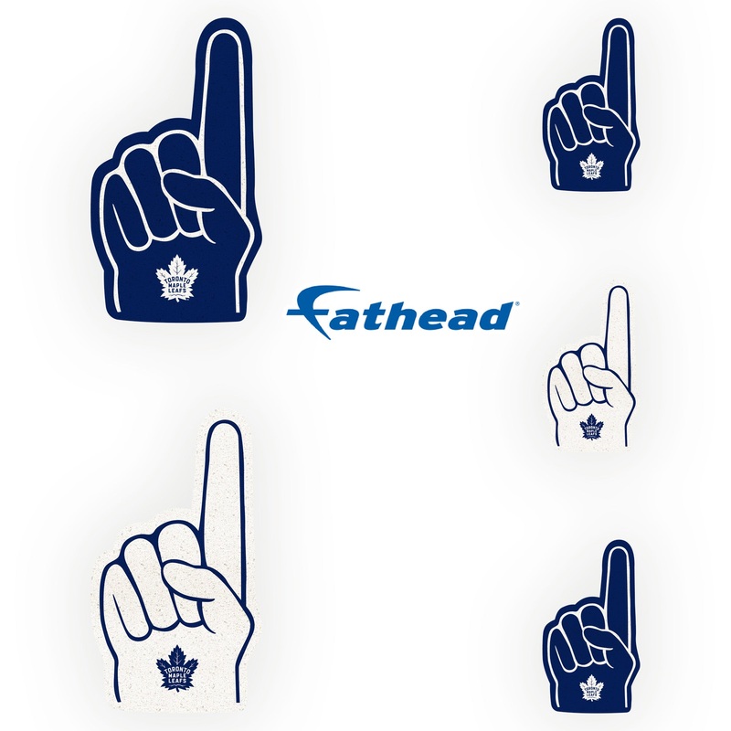 Toronto Maple Leafs – 4 Foam Finger Minis (Mixed Sizes) – Official NHL – Reusable Vinyl Decals