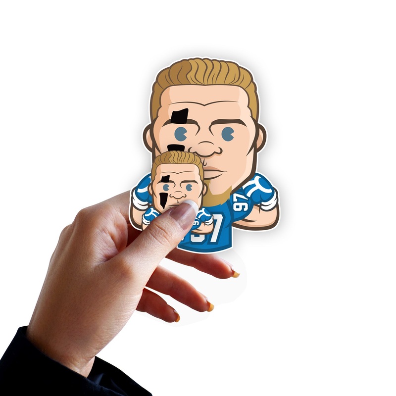Aidan Hutchinson – 5 Emoji Minis (Mixed Sizes) – Official NFLPA – Detroit Lions – Reusable Vinyl Decals