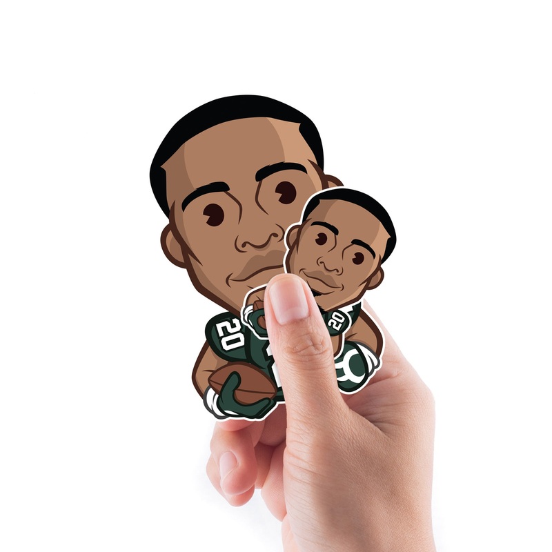 Breece Hall – 5 Emoji Minis (Mixed Sizes) – Official NFLPA – New York Jets – Reusable Vinyl Decals