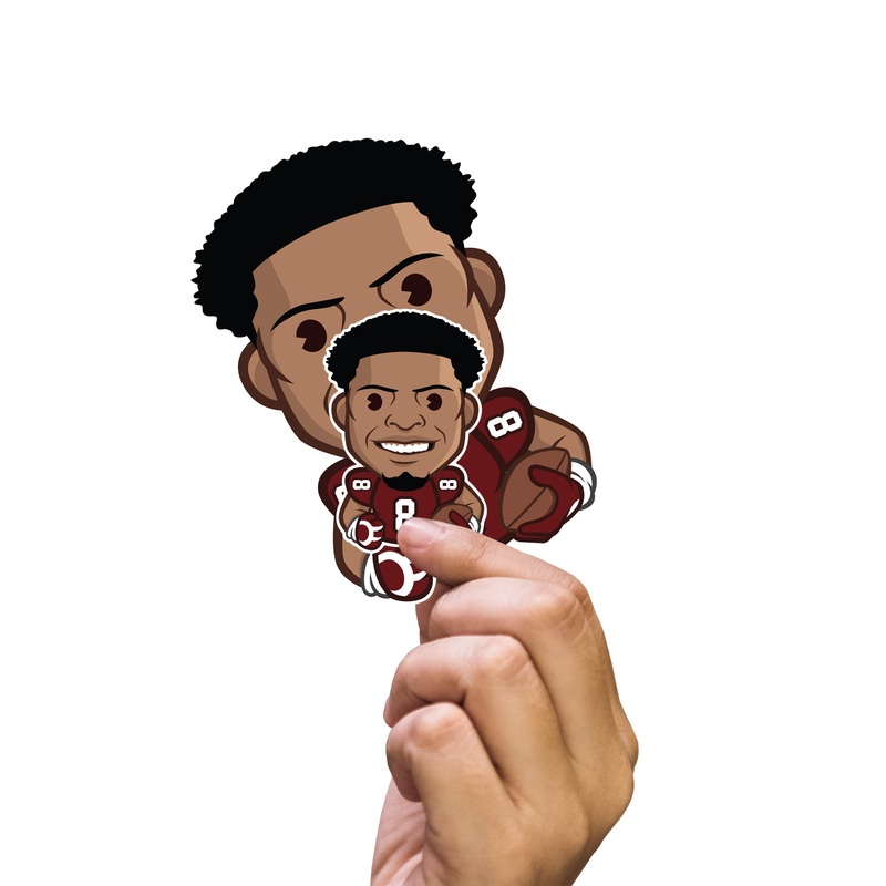 Brian Robinson Jr. – 5 Emoji Minis (Mixed Sizes) – Official NFLPA – Washington Commanders – Reusable Vinyl Decals