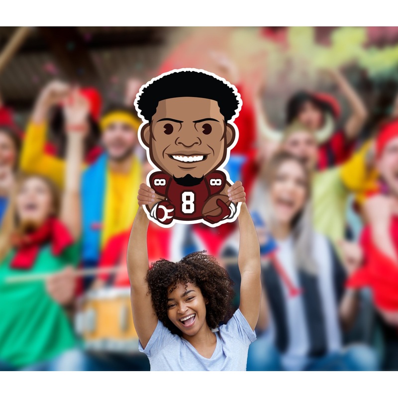 Brian Robinson Jr. Emoji – Big Head – Official NFLPA – Washington Commanders – Foam Core Cutout