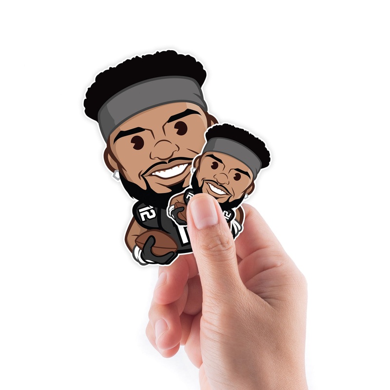 Chris Olave – 5 Emoji Minis (Mixed Sizes) – Official NFLPA – New Orleans Saints – Reusable Vinyl Decals