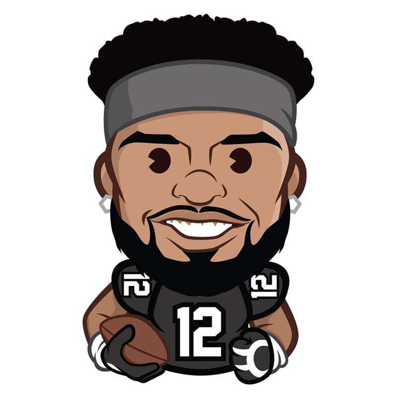 Chris Olave Emoji – RealBig Collection – Official NFLPA – New Orleans Saints – Reusable Vinyl Wall Decals