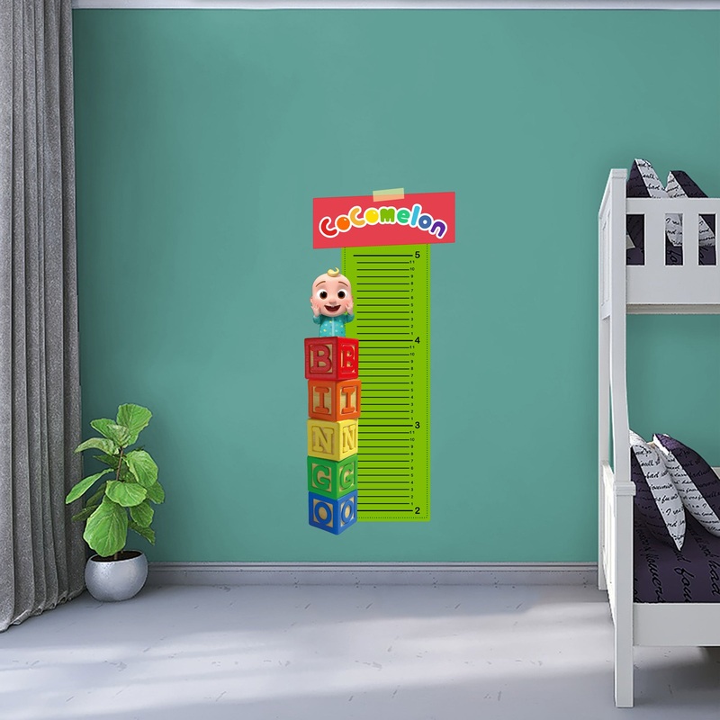 CoComelon – Growth Chart – Official CoComelon – Reusable Vinyl Wall Decal