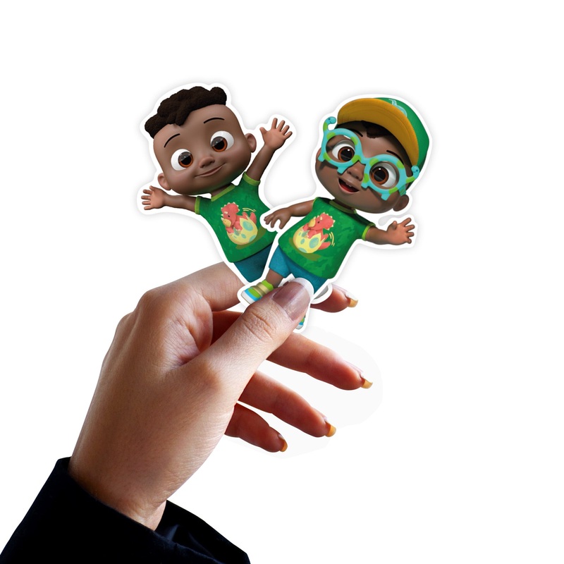 Cody – 5 Character Minis (Mixed Sizes) – Official CoComelon – Reusable Vinyl Decals