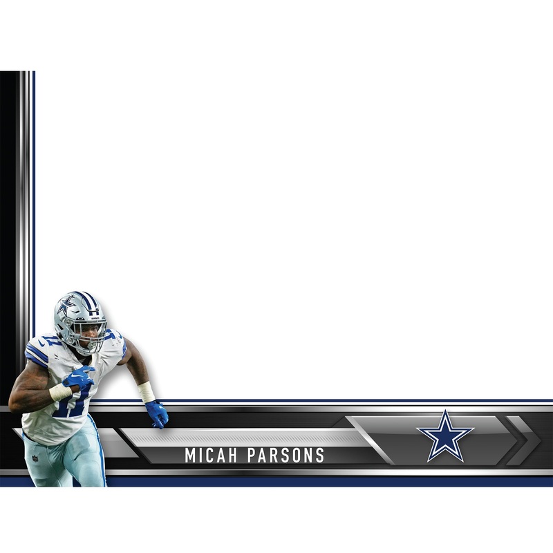 Dallas Cowboys – Micah Parsons – Dry Erase Whiteboard – Official NFL – Reusable Vinyl Wall Decal