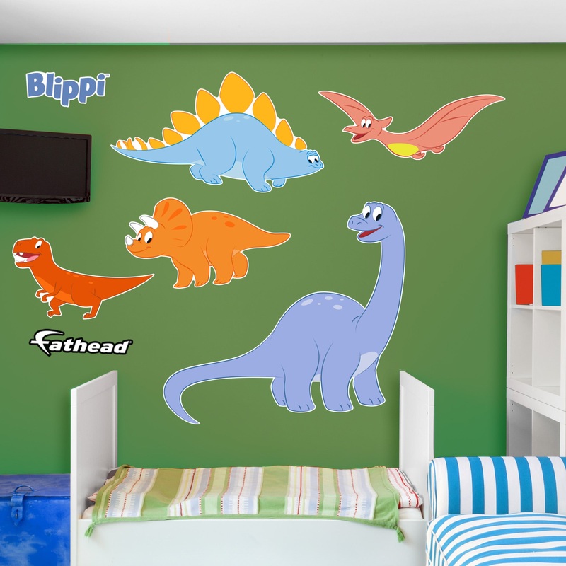 Dinosaurs – RealBig Collection – Official Blippi – Reusable Vinyl Wall Decals