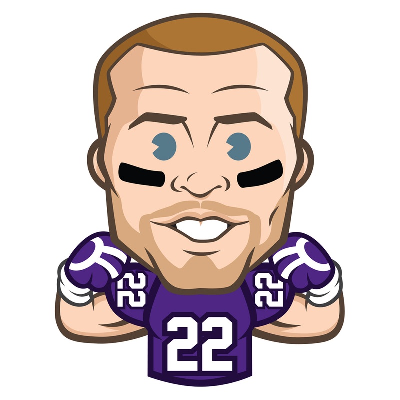 Harrison Smith Emoji – RealBig Collection – Official NFLPA – Minnesota Vikings – Reusable Vinyl Wall Decals