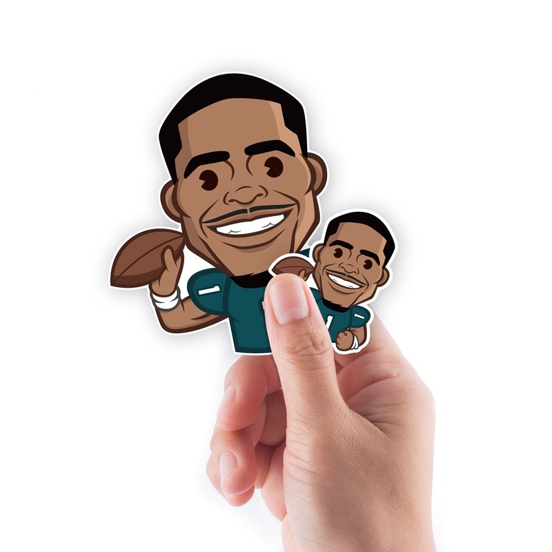 Jalen Hurts – 5 Emoji Minis (Mixed Sizes) – Official NFLPA – Philadelphia Eagles – Reusable Vinyl Decals