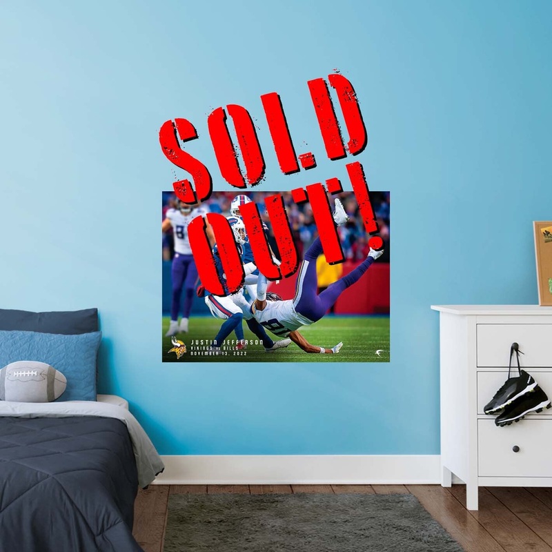 Justin Jefferson – Peel & Stick Poster – Official NFL – Minnesota Vikings – Reusable Vinyl Wall Decal #1
