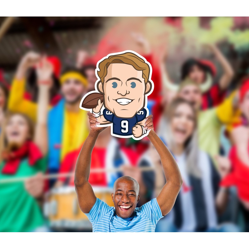 Matthew Stafford Emoji – Big Head – Official NFLPA – Los Angeles Rams – Foam Core Cutout