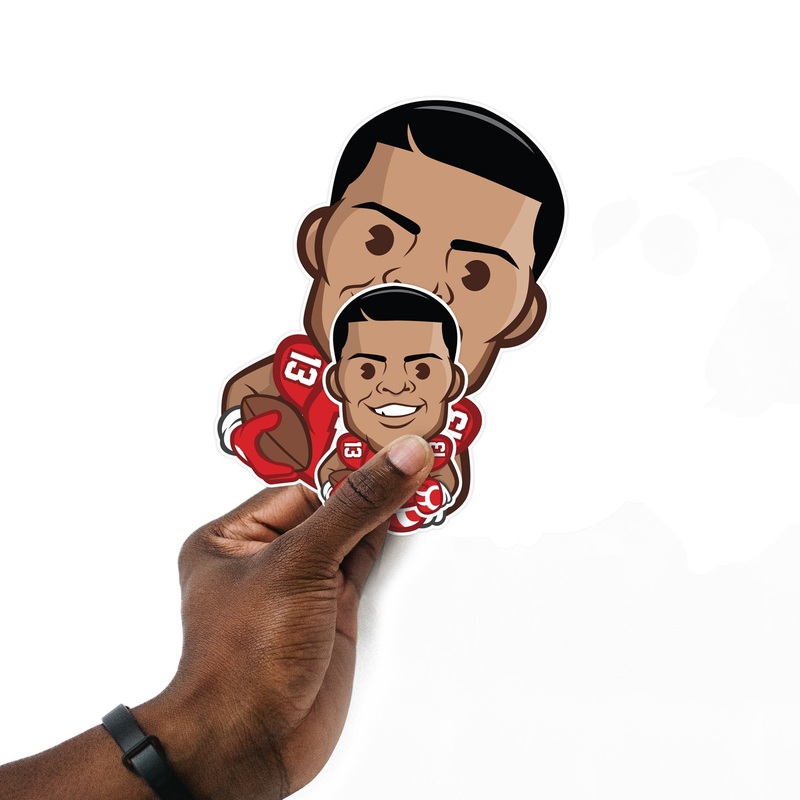 Mike Evans – 5 Emoji Minis (Mixed Sizes) – Official NFLPA – Tampa Bay Buccaneers – Reusable Vinyl Decals