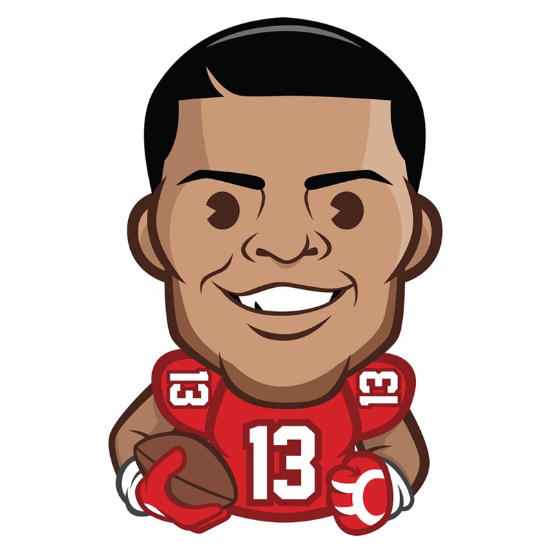 Mike Evans Emoji – RealBig Collection – Official NFLPA – Tampa Bay Buccaneers – Reusable Vinyl Wall Decals