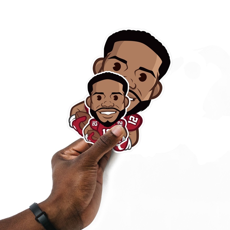 Nico Collins – 5 Emoji Minis (Mixed Sizes) – Official NFLPA – Houston Texans – Reusable Vinyl Decals