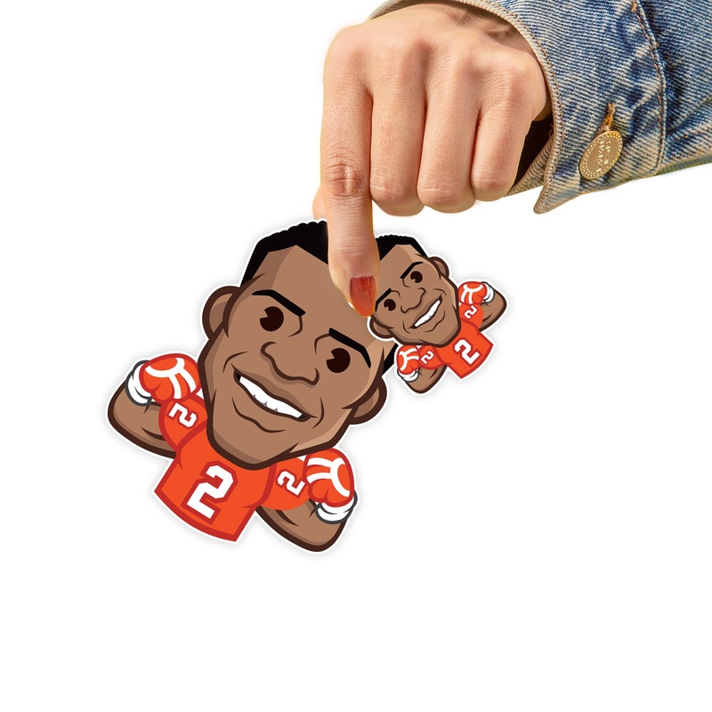 Pat Surtain II – 5 Emoji Minis (Mixed Sizes) – Official NFLPA – Denver Broncos – Reusable Vinyl Decals
