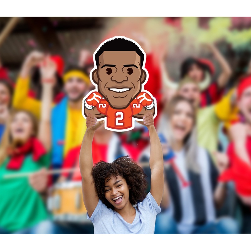 Pat Surtain II Emoji – Big Head – Official NFLPA – Denver Broncos – Foam Core Cutout