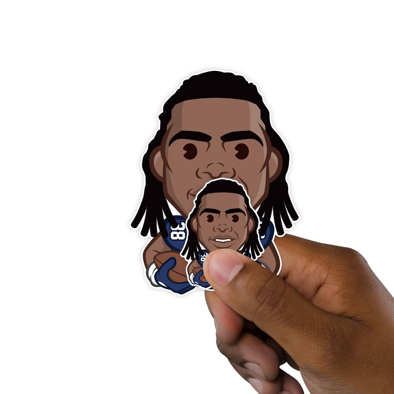Rhamondre Stevenson – 5 Emoji Minis (Mixed Sizes) – Official NFLPA – New England Patriots – Reusable Vinyl Decals