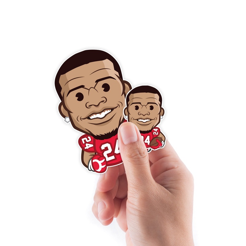 Skyy Moore – 5 Emoji Minis (Mixed Sizes) – Official NFLPA – Kansas City Chiefs – Reusable Vinyl Decals