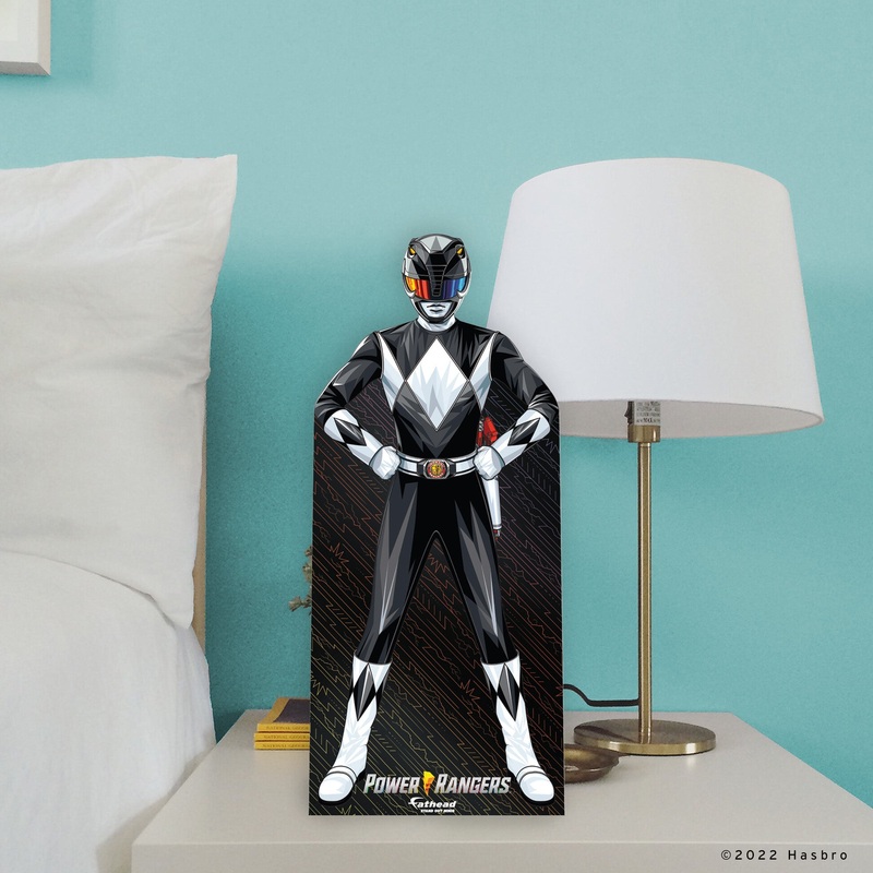 Black Ranger – Power Rangers – Mini Stand Out – Official Hasbro – Cardstock Cutout