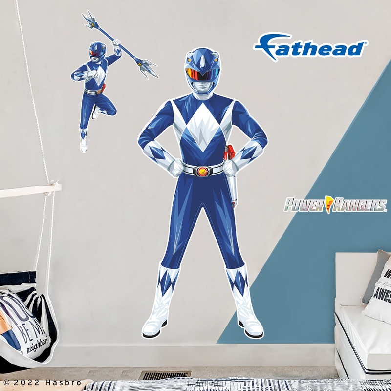 Blue Ranger – Power Rangers – RealBig Collection – Official Hasbro – Reusable Vinyl Wall Decals #2