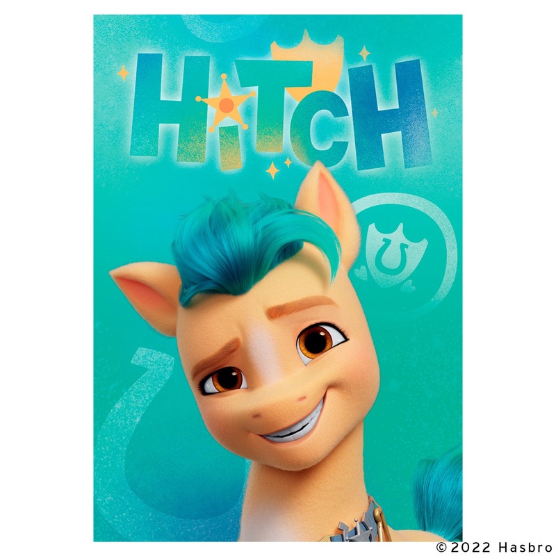 Hitch – Peel & Stick Poster – Official Hasbro – My Little Pony – Reusable Vinyl Wall Decal