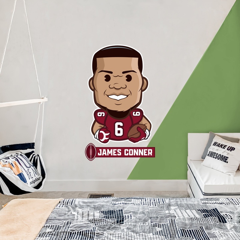 James Conner Emoji – RealBig Collection – Official NFLPA – Arizona Cardinals – Reusable Vinyl Wall Decals
