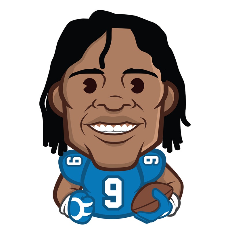 Jameson Williams Emoji – RealBig Collection – Official NFLPA – Detroit Lions – Reusable Vinyl Wall Decals