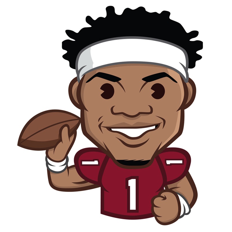Kyler Murray Emoji – RealBig Collection – Official NFLPA – Arizona Cardinals – Reusable Vinyl Wall Decals