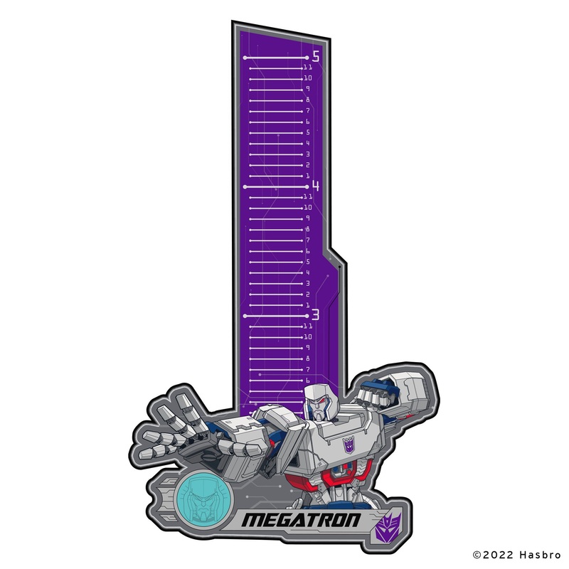 Megatron – Growth Chart – Official Hasbro – Reusable Vinyl Wall Decal