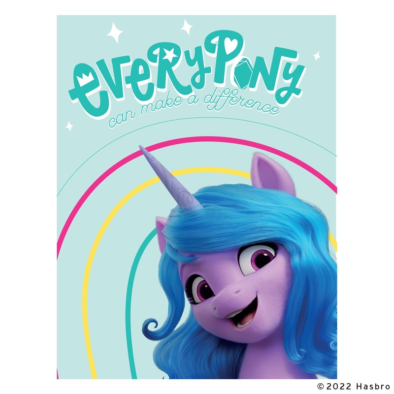 My Little Pony – ‘Every Pony Can Make A Difference’ – Peel & Stick Poster – Official Hasbro – Reusable Vinyl Wall Decal