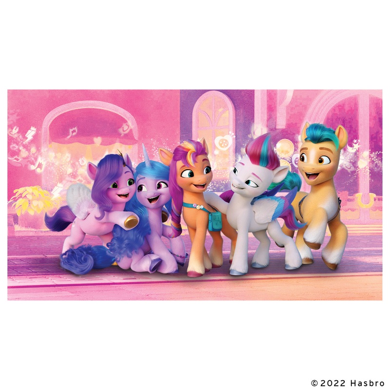 My Little Pony Five Friends – Peel & Stick Poster – Official Hasbro – Reusable Vinyl Wall Decal